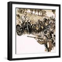 Lord Burgoyne's Army on the March Near Albany in 1777-Kenneth John Petts-Framed Giclee Print