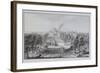 Lord Burlington's Chiswick Villa, from the South-East (Pen and Ink with Wash on Paper)-Jacques Rigaud-Framed Giclee Print