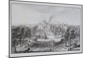 Lord Burlington's Chiswick Villa, from the South-East (Pen and Ink with Wash on Paper)-Jacques Rigaud-Mounted Giclee Print