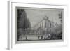 Lord Burlington's Neo-Palladian Villa at Chiswick and the Jacobean House (Pen and Ink with Wash on-Jacques Rigaud-Framed Giclee Print