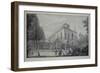 Lord Burlington's Neo-Palladian Villa at Chiswick and the Jacobean House (Pen and Ink with Wash on-Jacques Rigaud-Framed Giclee Print