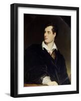 Lord Byron after a Portrait Painted by Thomas Phillips in 1814, 1844-William Essex-Framed Giclee Print