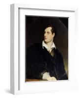 Lord Byron after a Portrait Painted by Thomas Phillips in 1814, 1844-William Essex-Framed Giclee Print