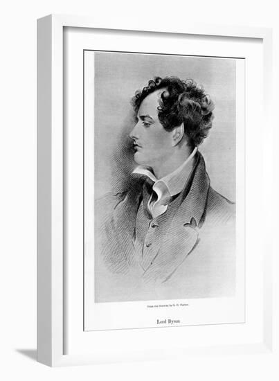 Lord Byron, Anglo-Scottish Poet, 19th Century-George Henry Harlow-Framed Giclee Print