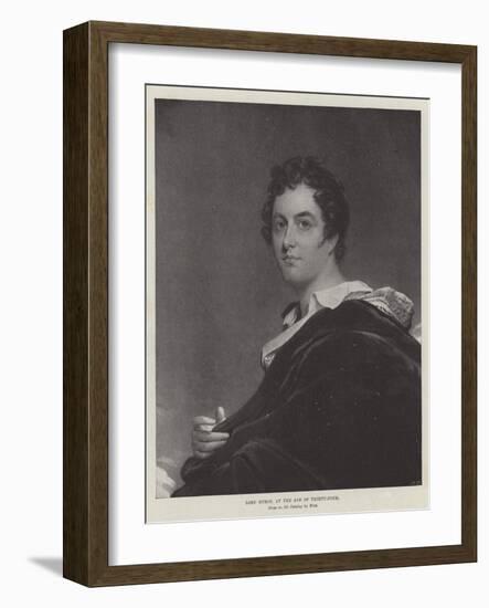 Lord Byron, at the Age of Thirty-Four-Benjamin West-Framed Giclee Print