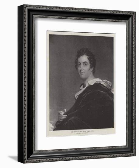 Lord Byron, at the Age of Thirty-Four-Benjamin West-Framed Giclee Print