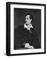 Lord Byron, English Poet-null-Framed Giclee Print