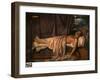 Lord Byron on His Deathbed, C.1826 (Oil on Canvas)-Joseph Denis Odevaere-Framed Giclee Print