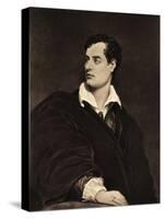 Lord Byron portrait British-Thomas Phillips-Stretched Canvas