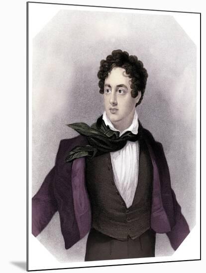 Lord Byron - portrait-George Sanders-Mounted Giclee Print