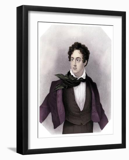 Lord Byron - portrait-George Sanders-Framed Giclee Print