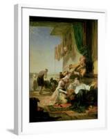 Lord Byron Reposing in the House of a Fisherman Having Swum the Hellespont-Sir William Allan-Framed Giclee Print