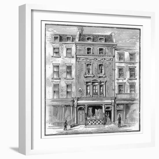 Lord Byron's Birthplace, Holles Street, Cavendish Square, London, 1888-null-Framed Giclee Print