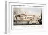 Lord Byron's House at Missolonghi, from the Last Days of Lord Byron by William Parry, Pub. 1825-Robert Seymour-Framed Giclee Print