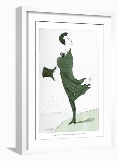 Lord Byron, Shaking the Dust of England from His Shoes, 1904-Max Beerbohm-Framed Giclee Print