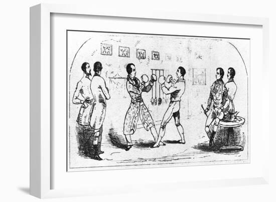 Lord Byron (Sparring)-null-Framed Art Print