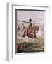 Lord Cardigan (1797-1868) Leading the Charge of the Light Brigade at the Battle of Balaklava,…-Henry A. Payne-Framed Giclee Print