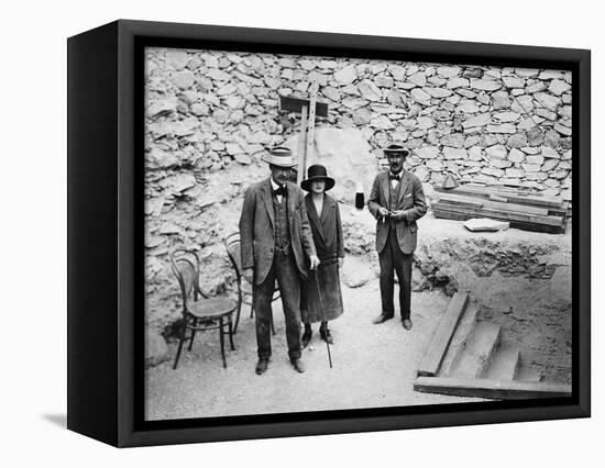 Lord Carnavon's first visit to the Valley of the Kings, Egypt, 1922-Harry Burton-Framed Stretched Canvas