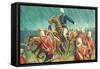 Lord Chelmsford and His Men in the Zulu Wars-Severino Baraldi-Framed Stretched Canvas