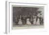 Lord Curzon's Visit to Lucknow, a Group at Government House-null-Framed Giclee Print