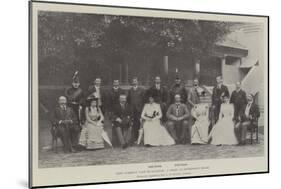 Lord Curzon's Visit to Lucknow, a Group at Government House-null-Mounted Giclee Print