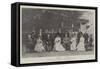 Lord Curzon's Visit to Lucknow, a Group at Government House-null-Framed Stretched Canvas