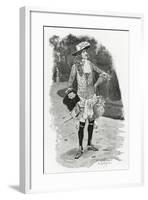 Lord David Dirry-Moir - Illustration from L’Homme Qui Rit, 19th Century-Georges Marie Rochegrosse-Framed Giclee Print