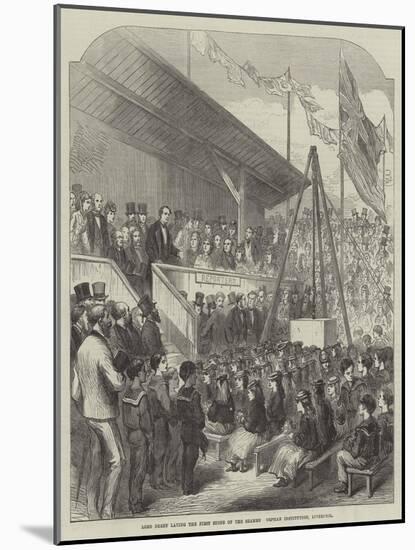 Lord Derby Laying the First Stone of the Seamen's Orphan Institution, Liverpool-null-Mounted Giclee Print