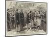 Lord Ernest Bruce Turning the First Turf of the Swindon, Marlborough, and Andover Railway-null-Mounted Giclee Print