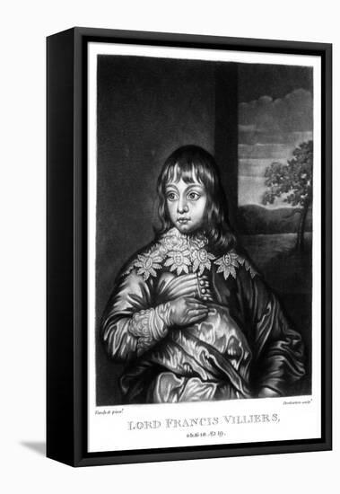 Lord Francis Villiers-Antony van Dijk-Framed Stretched Canvas