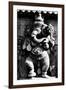 Lord Ganesh Wooden Sculpture, Mysore Temple, Karnataka, India, 1985-null-Framed Premium Photographic Print