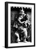 Lord Ganesh Wooden Sculpture, Mysore Temple, Karnataka, India, 1985-null-Framed Photographic Print