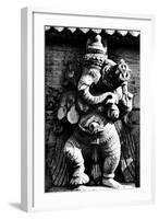 Lord Ganesh Wooden Sculpture, Mysore Temple, Karnataka, India, 1985-null-Framed Photographic Print