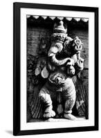 Lord Ganesh Wooden Sculpture, Mysore Temple, Karnataka, India, 1985-null-Framed Photographic Print