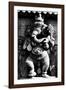 Lord Ganesh Wooden Sculpture, Mysore Temple, Karnataka, India, 1985-null-Framed Photographic Print