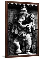 Lord Ganesh Wooden Sculpture, Mysore Temple, Karnataka, India, 1985-null-Framed Photographic Print