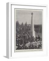 Lord George Hamilton Unveiling the Kent Martyrs' Memorial at Canterbury-null-Framed Giclee Print