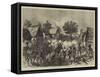 Lord Gifford and Advance Scouts Storming a Village-null-Framed Stretched Canvas