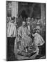 Lord Great Chamberlain Presenting Spurs to the King-John Charlton-Mounted Art Print