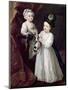 Lord Grey and Lady Mary West as Children-William Hogarth-Mounted Giclee Print