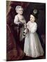 Lord Grey and Lady Mary West as Children-William Hogarth-Mounted Giclee Print