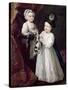 Lord Grey and Lady Mary West as Children-William Hogarth-Stretched Canvas