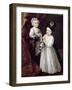 Lord Grey and Lady Mary West as Children-William Hogarth-Framed Giclee Print