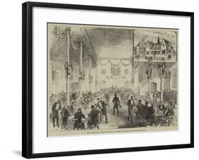 Lord Hartington at Newcastle-On-Tyne, Luncheon in the New Science and Art Schools-null-Framed Giclee Print