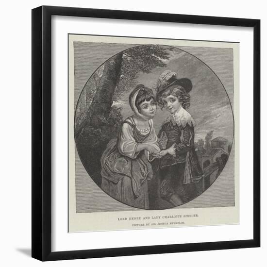 Lord Henry and Lady Charlotte Spencer-Sir Joshua Reynolds-Framed Giclee Print
