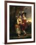 Lord Henry Spencer and Lady Charlotte Spencer, Later Charlotte Nares: the Young Fortune Tellers,…-Sir Joshua Reynolds-Framed Giclee Print