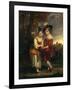 Lord Henry Spencer and Lady Charlotte Spencer, Later Charlotte Nares: the Young Fortune Tellers,…-Sir Joshua Reynolds-Framed Giclee Print