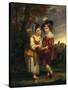 Lord Henry Spencer and Lady Charlotte Spencer, Later Charlotte Nares: the Young Fortune Tellers,…-Sir Joshua Reynolds-Stretched Canvas