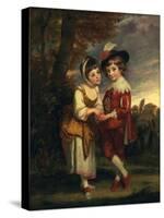 Lord Henry Spencer and Lady Charlotte Spencer, Later Charlotte Nares: the Young Fortune Tellers,…-Sir Joshua Reynolds-Stretched Canvas