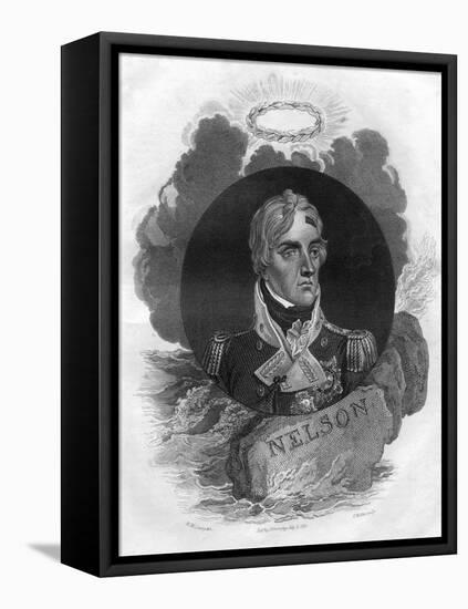 Lord Horatio Nelson, English Naval Commander, 1816-T Wallis-Framed Stretched Canvas